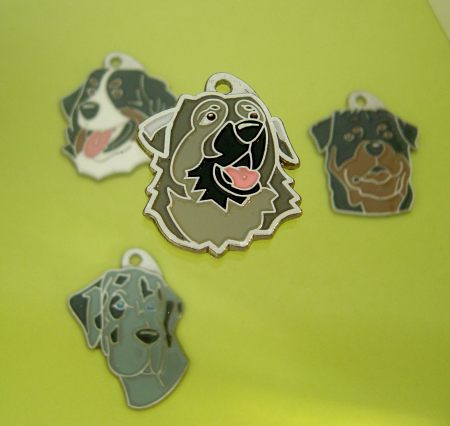 karst shepherd - custom engraved dog tag.